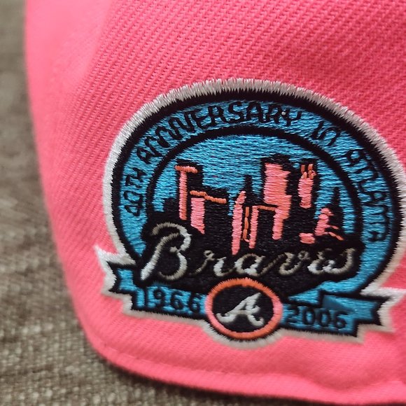 New Era Atlanta Braves 59FIFTY Fitted Hat Exclusive 40th Year Side Patch - Picture 3 of 8